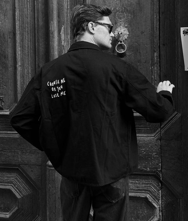 Men's Black KLJ X PT OVERSHIRT Karl Lagerfeld Jeans B4M16003-999 Black