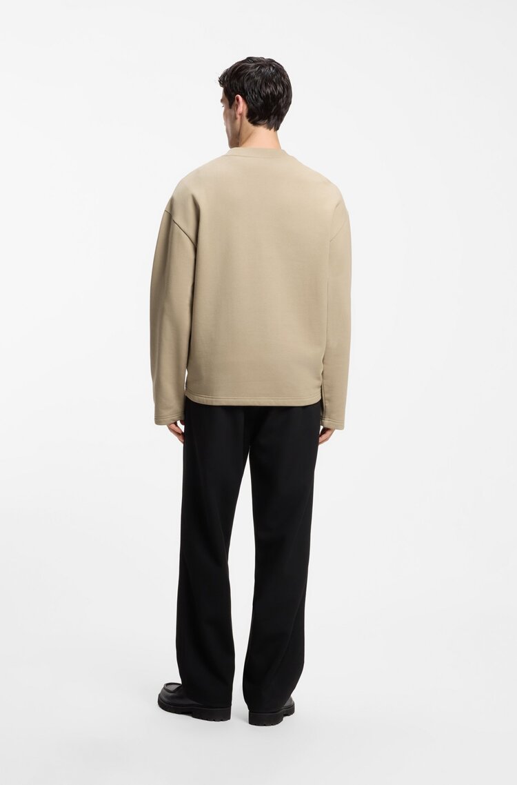 Men's Beige Dewerlong Sweatshirt HUGO 50568582-269