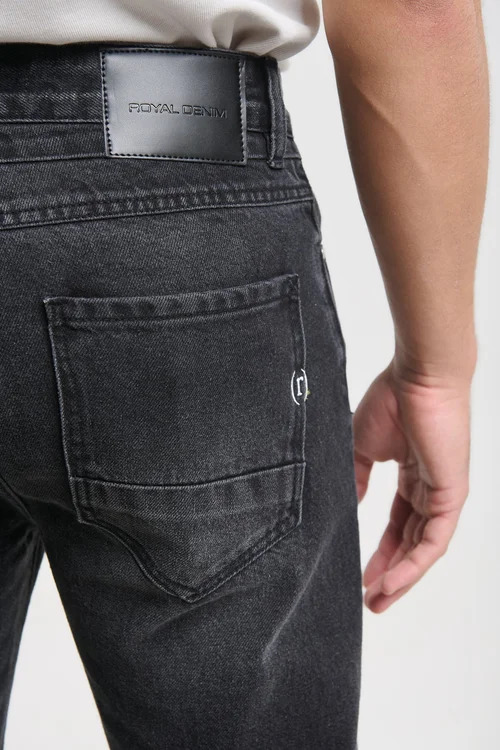 Ανδρικό Τζιν Μαύρο Royal Denim SABBATH2366-BLACK