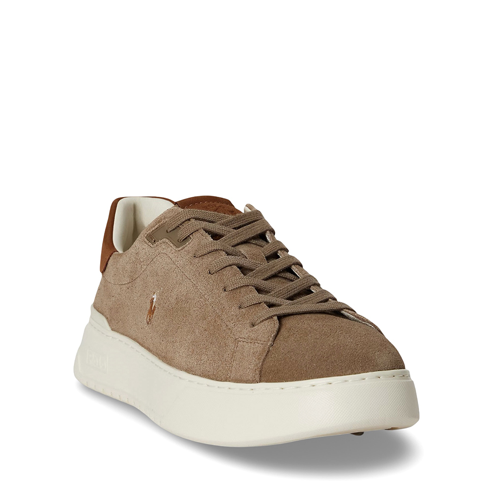 Men's Grey SUEDE/NUBUCK-RLITE COURT-SK-LTL Ralph Lauren 809P15729002-Grey