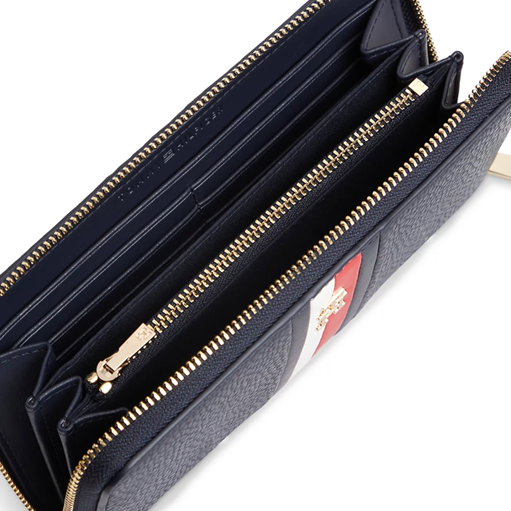 Women's Navy Blue TH ICON RLG ZA CORP WALLET Tommy Hilfiger AW0AW19163-DW6