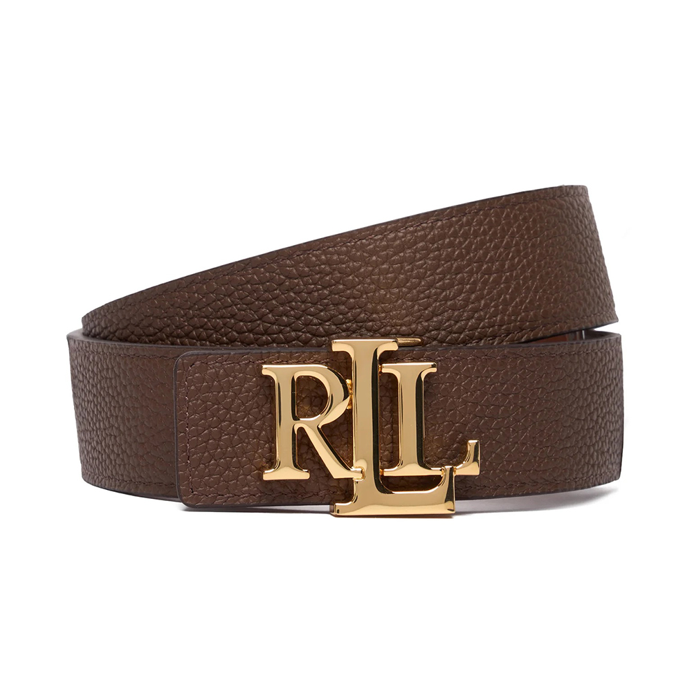 Women's Brown FL GRN PB/FL GRN PB-REV LRL 30-BLT-MED Ralph Lauren 412912039002-BRN TAN