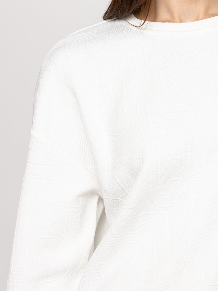 Women's White Davenna Sweatshirt Heavy Tools T02036-WHITE