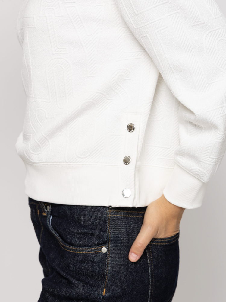 Women's White Davenna Sweatshirt Heavy Tools T02036-WHITE