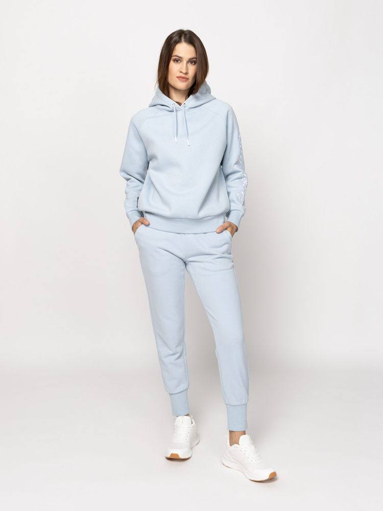 Women's Light Blue Sobery Hoodie Heavy Tools T04044-ICE