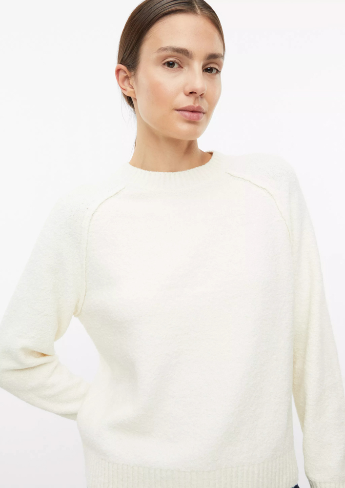 Women's Cream Knitted Sweater S.Oliver 2182183-0700