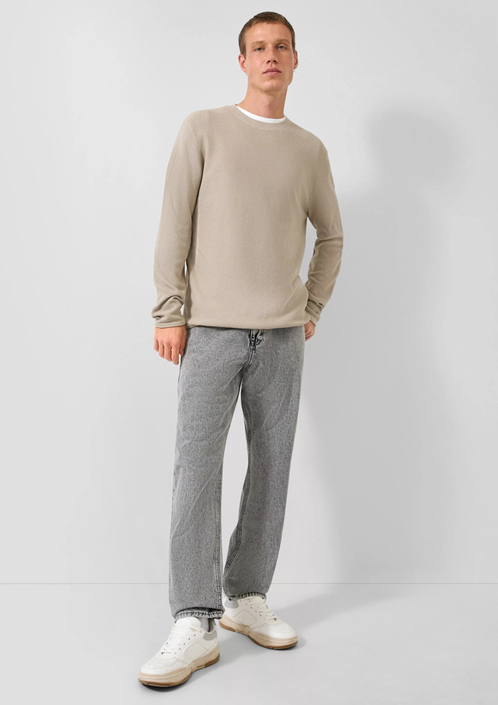 Men's Grey Knitted Sweater S.Oliver 2182932-9417