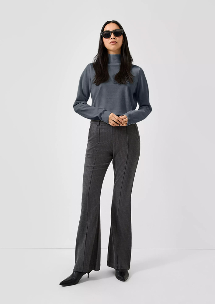 Women's Dark Grey Knitted Sweater S.Oliver 2184055-9825