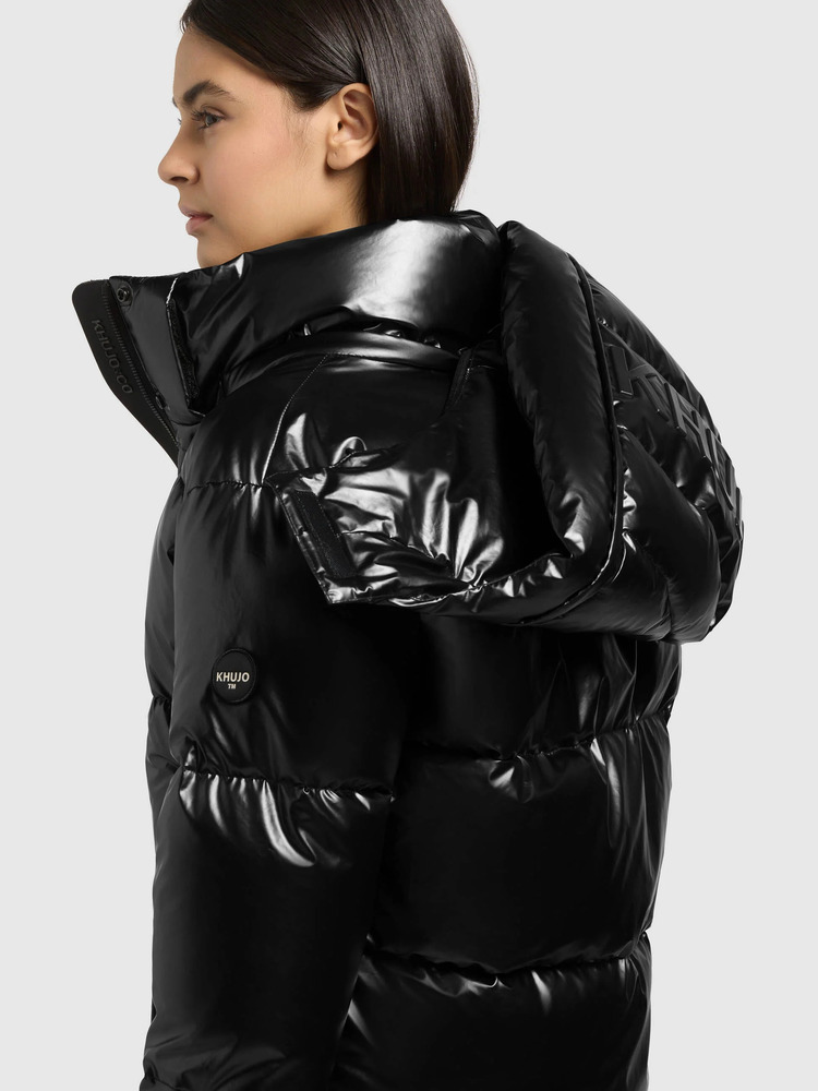 Γυναικείο Shiny Devina3 Μπουφάν Μαύρο Khujo KJ1092JK263-BLACK