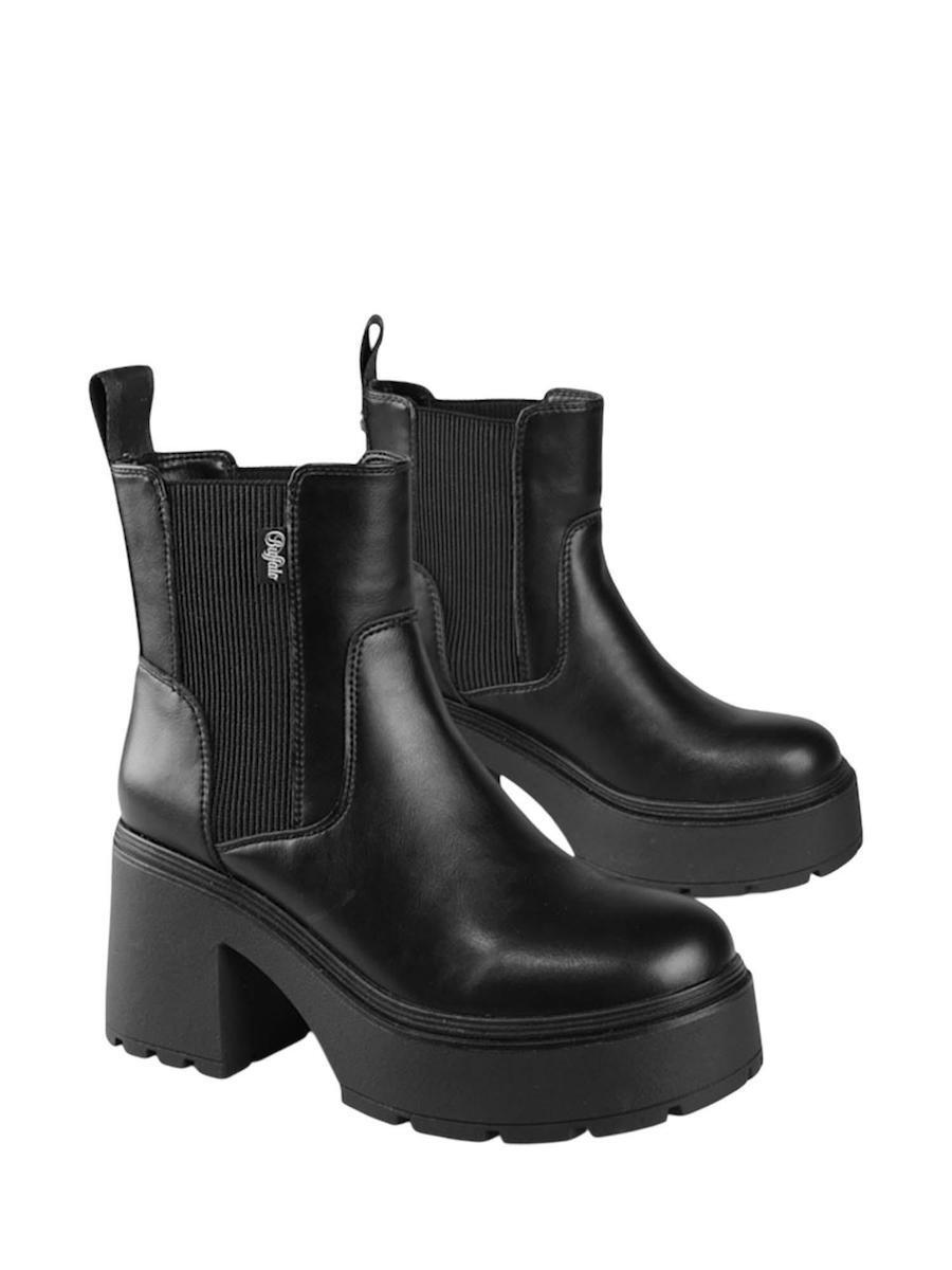 Γυναικεία Mila Chelsea Μποτάκια Μαύρα Buffalo BUF1220083-BLACK