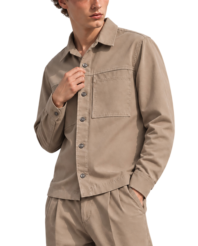 Ανδρικό Overshirt Μπεζ Vittorio PRIMO-FANCO
