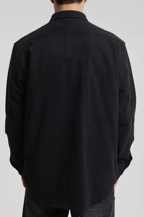 Ανδρικό Overshirt Μαύρο Royal Denim SKIVE5159-BLACK