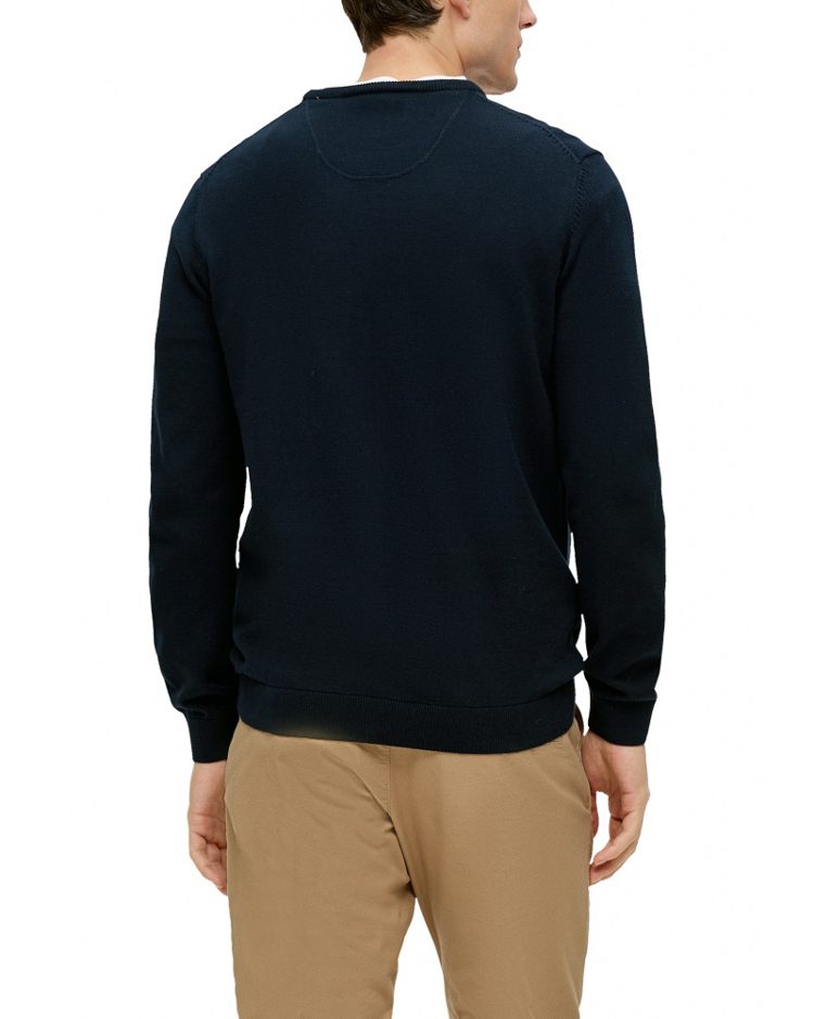 Men's Navy Blue Knitted Sweater S.Oliver 2143173-5978