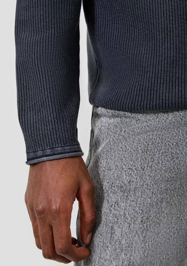 Men's Navy Blue Knitted Sweater S.Oliver 2182932-5920