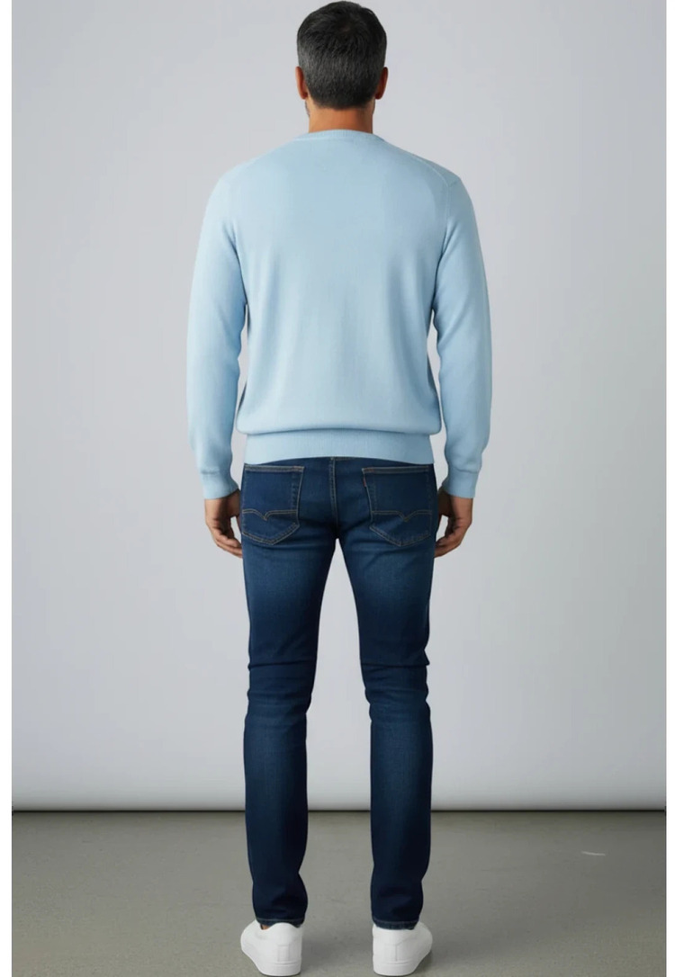 Men's Light Blue Knitted Sweater S.Oliver 2143173-5030