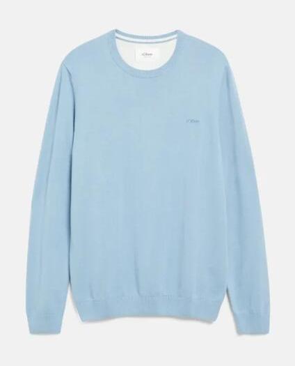 Men's Light Blue Knitted Sweater S.Oliver 2143173-5030