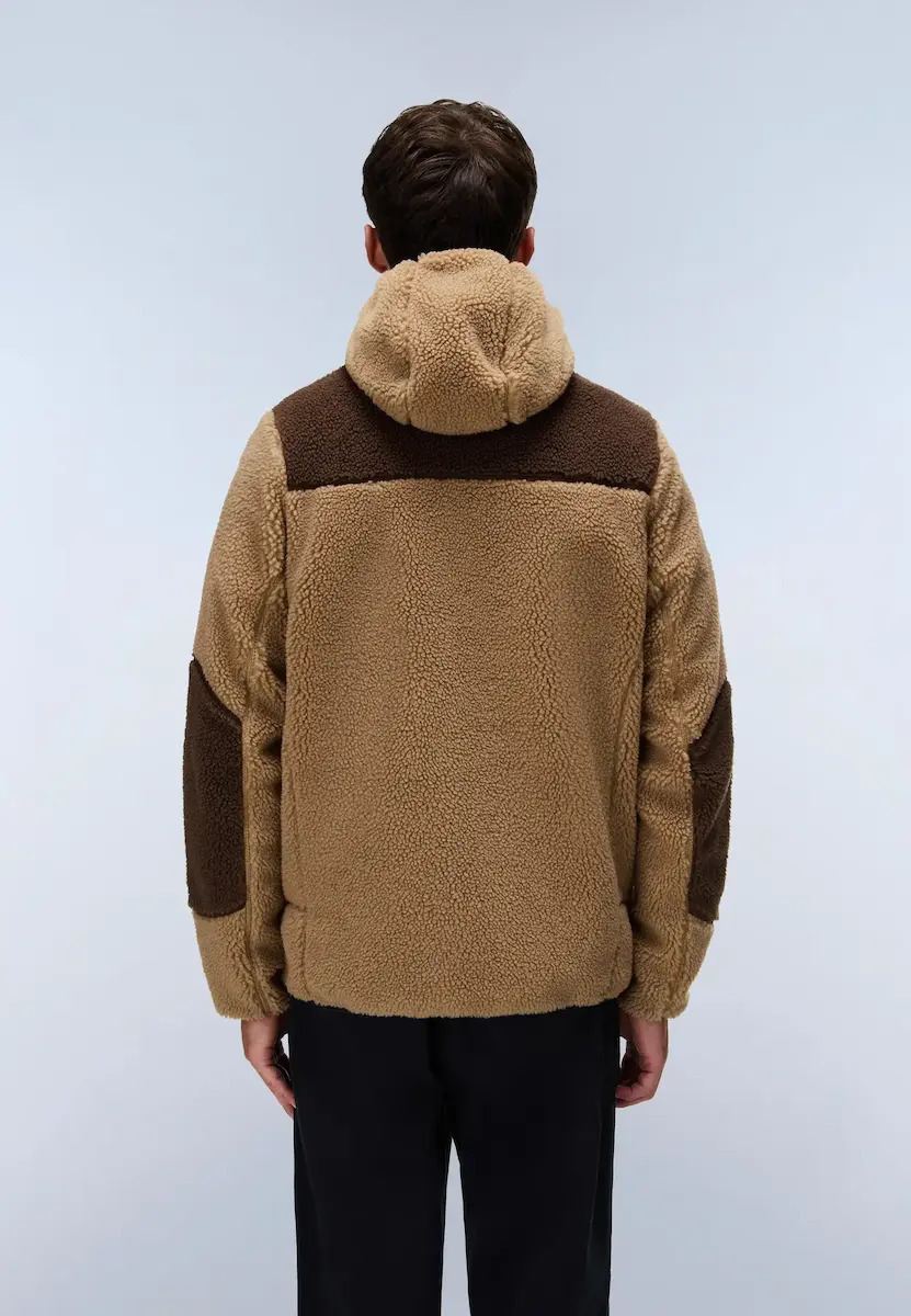 Men's Brown Yupik Full Zip Jacket Napapijri NP0A8AZX-M4E1