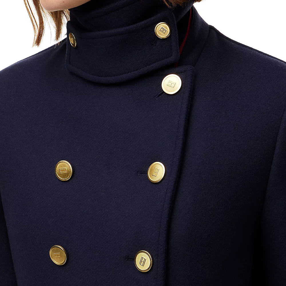 Γυναικείο Παλτό Navy Μπλε Tommy Hilfiger WW0WW51554-C1G