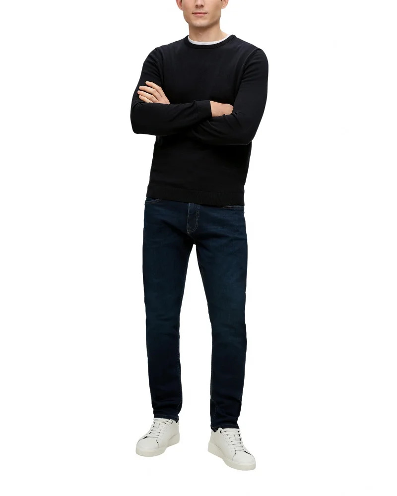 Men's Black Knitted Sweater S.Oliver 2143173-9999