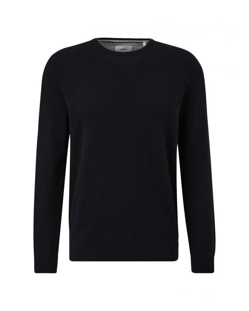 Men's Black Knitted Sweater S.Oliver 2143173-9999