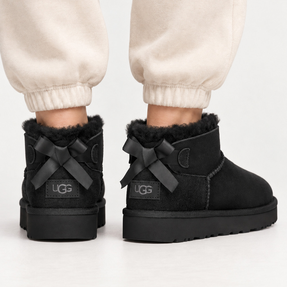 Γυναικεία Ultra Mini Bailey Bow Μποτάκια Μαύρα UGG 1185491-BLK