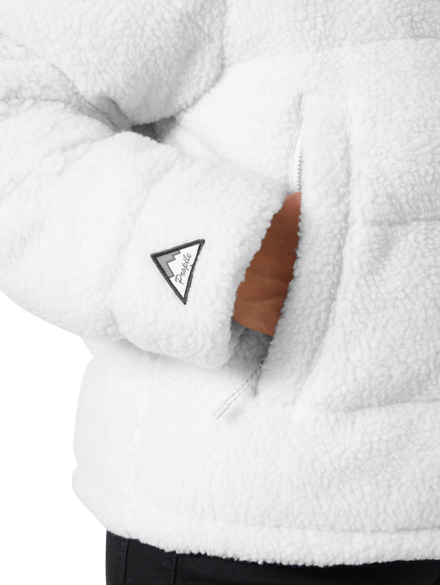 Women's White HEH W Yu Teddy Pile Jacket Helly Hansen 54065-823