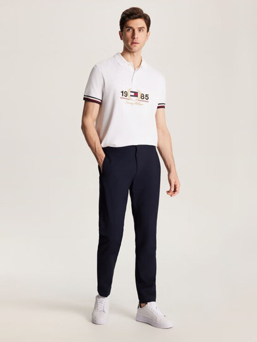 Men's Navy Blue Dc Harlm Po Trvl Trop Wl Chambre Pants Tommy Hilfiger MW0MW34888-DW5