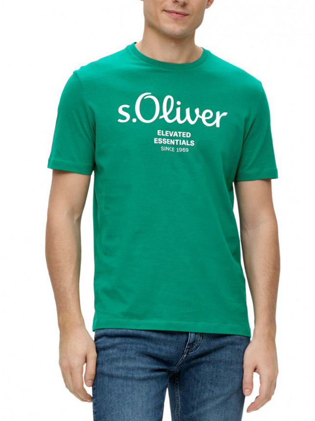 Ανδρικό T-Shirt Πράσινο S.Oliver 2139909-76D1