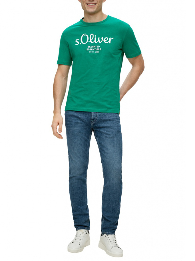 Ανδρικό T-Shirt Πράσινο S.Oliver 2139909-76D1