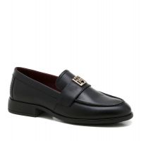 Women's Black TH Leather Classic Loafer Tommy Hilfiger FW0FW07961-BDS