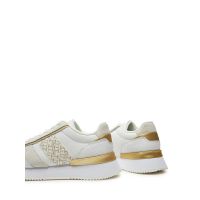 Γυναικεία Δερμάτινα TH Monogram Sneakers Λευκά Tommy Hilfiger FW0FW08387-0K4