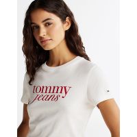 Women's White Tjw Slim Essential Logo Tee Ext Tommy Jeans DW0DW19447-YBL