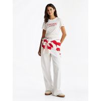 Women's White Tjw Slim Essential Logo Tee Ext Tommy Jeans DW0DW19447-YBL
