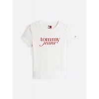 Women's White Tjw Slim Essential Logo Tee Ext Tommy Jeans DW0DW19447-YBL