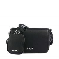 Women's Black Bel Crossbody Flap Bag Hugo 50541869-001