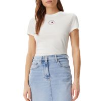 Women's White Tjw Slim Essential Logo 2 Tee Tommy Jeans DW0DW20316-YBL