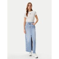 Women's White Tjw Slim Essential Logo 2 Tee Tommy Jeans DW0DW20316-YBL