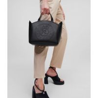Women's Black K/CIRCLE SM TOTE PERFORATED Bag Karl Lagerfeld A1W30058-999 Black