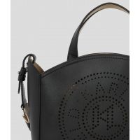 Women's Black K/CIRCLE SM TOTE PERFORATED Bag Karl Lagerfeld A1W30058-999 Black