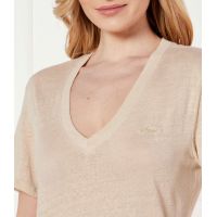 Γυναικείο Λινό C_Ela_1 T-Shirt Μπεζ Boss 50538645-287