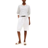 Women's Ivory Co Jersey Stictch Polo Ls Swt Tommy Hilfiger WW0WW45695-0FH