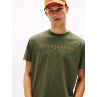 Ανδρικό T-shirt Πράσινο Tommy Jeans DM0DM20744-0H8