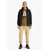 Men's Black Exeter River Brushback Full-Zip Hoodie Timberland TB0A2BNB-X65