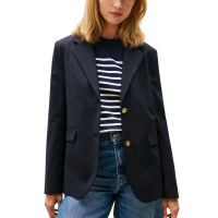 Women's Navy Blue Timeless Wool Reg Strt Sb Blazer Tommy Hilfiger WW0WW46662-C1G