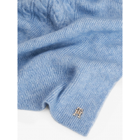 Women's Light Blue TH Elevated Chic Fluffy Scarf Tommy Hilfiger AW0AW17788-C2B