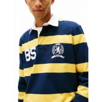 Ανδρικό Rugby Polo Ριγέ Κίτρινο Tommy Jeans DM0DM22074-ZFQ