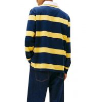 Ανδρικό Rugby Polo Ριγέ Κίτρινο Tommy Jeans DM0DM22074-ZFQ