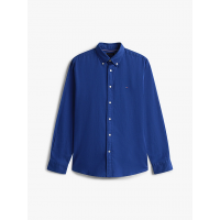 Men's Blue Flex Flannel Solid Rf Shirt Tommy Hilfiger MW0MW40469-C7G