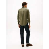 Men's Battle Green Solid Corduroy Rf Shirt Tommy Hilfiger MW0MW40486-PLI