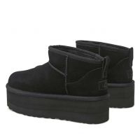 Women's Black Classic Ultra Mini Platform Boots UGG 1135092-BLK